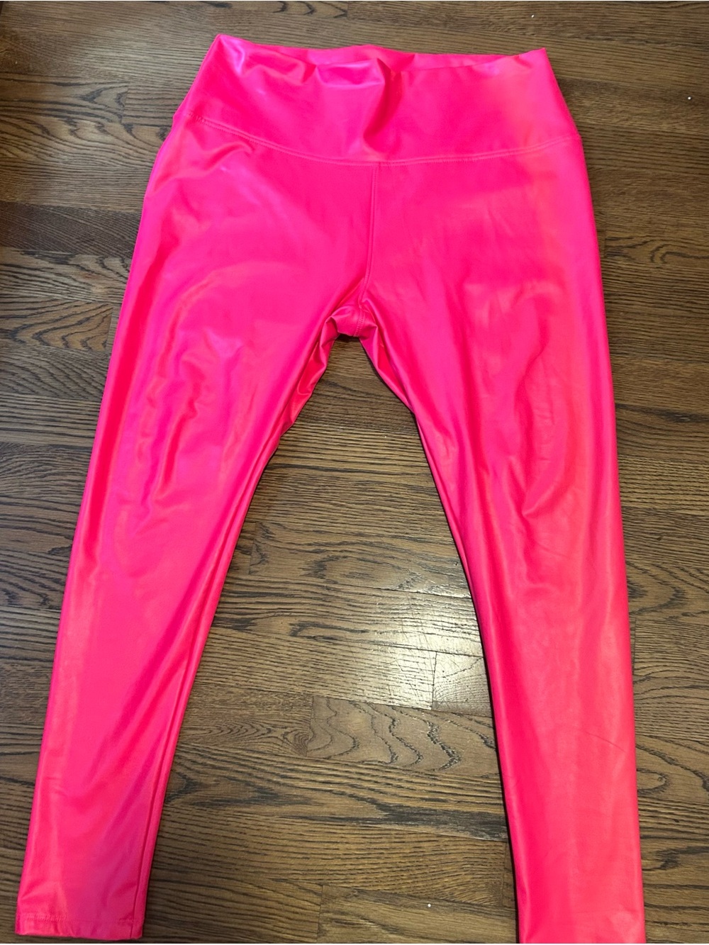 Hot Kiss woman’s Neon Hot Pink High-Waist Leggings